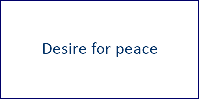 Desire for peace